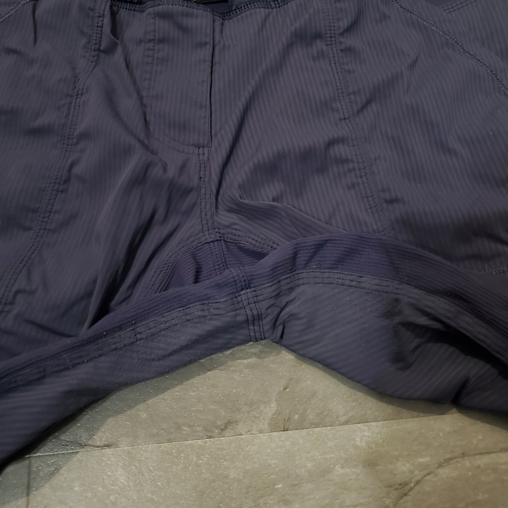 Vintage Lululemon Dance Studio Crop Pants. Stripes. 26". Cadet Blue. Size 8. - Picture 6 of 11